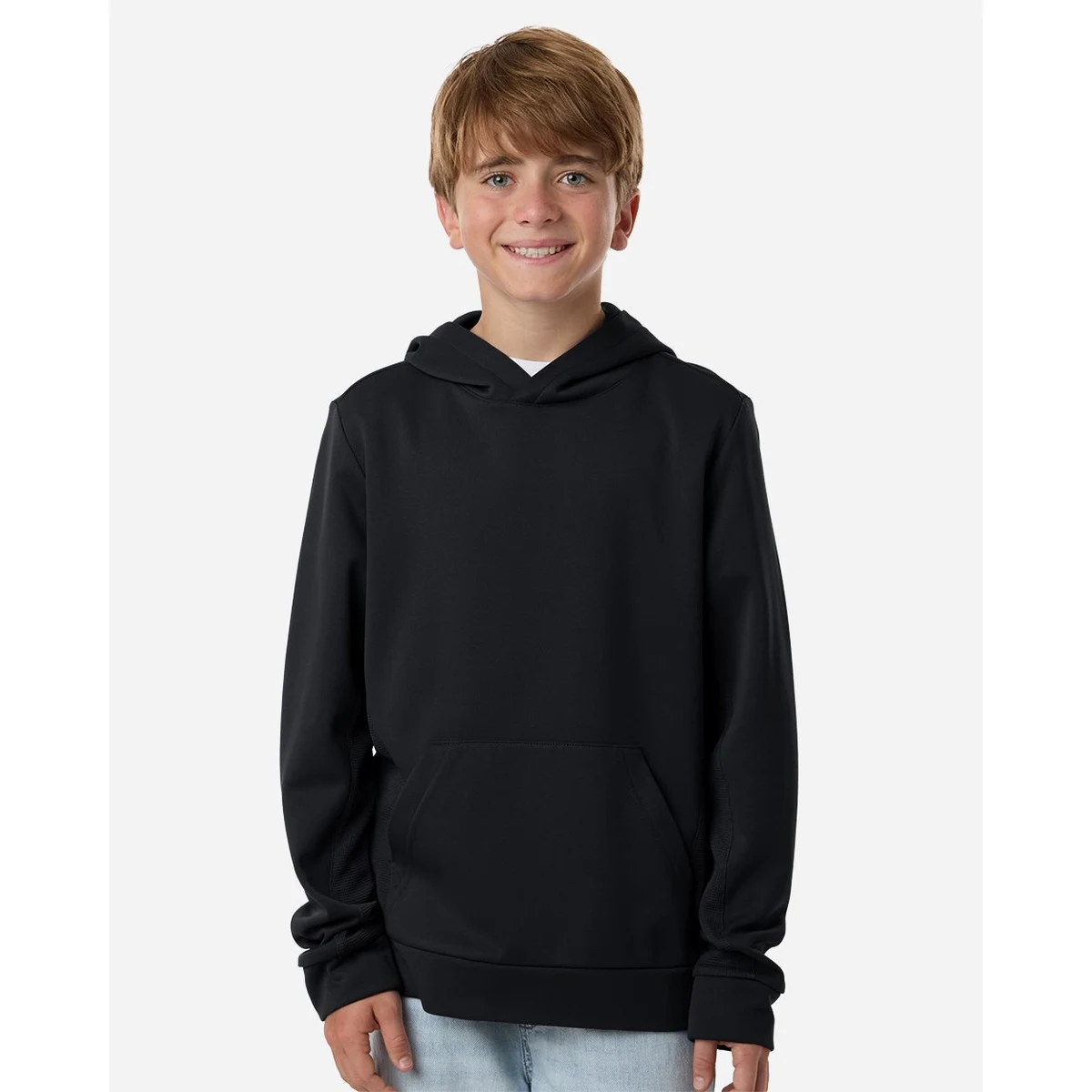 Youth Squad Hooded Tech Fleece Pullover - TT400Y 1