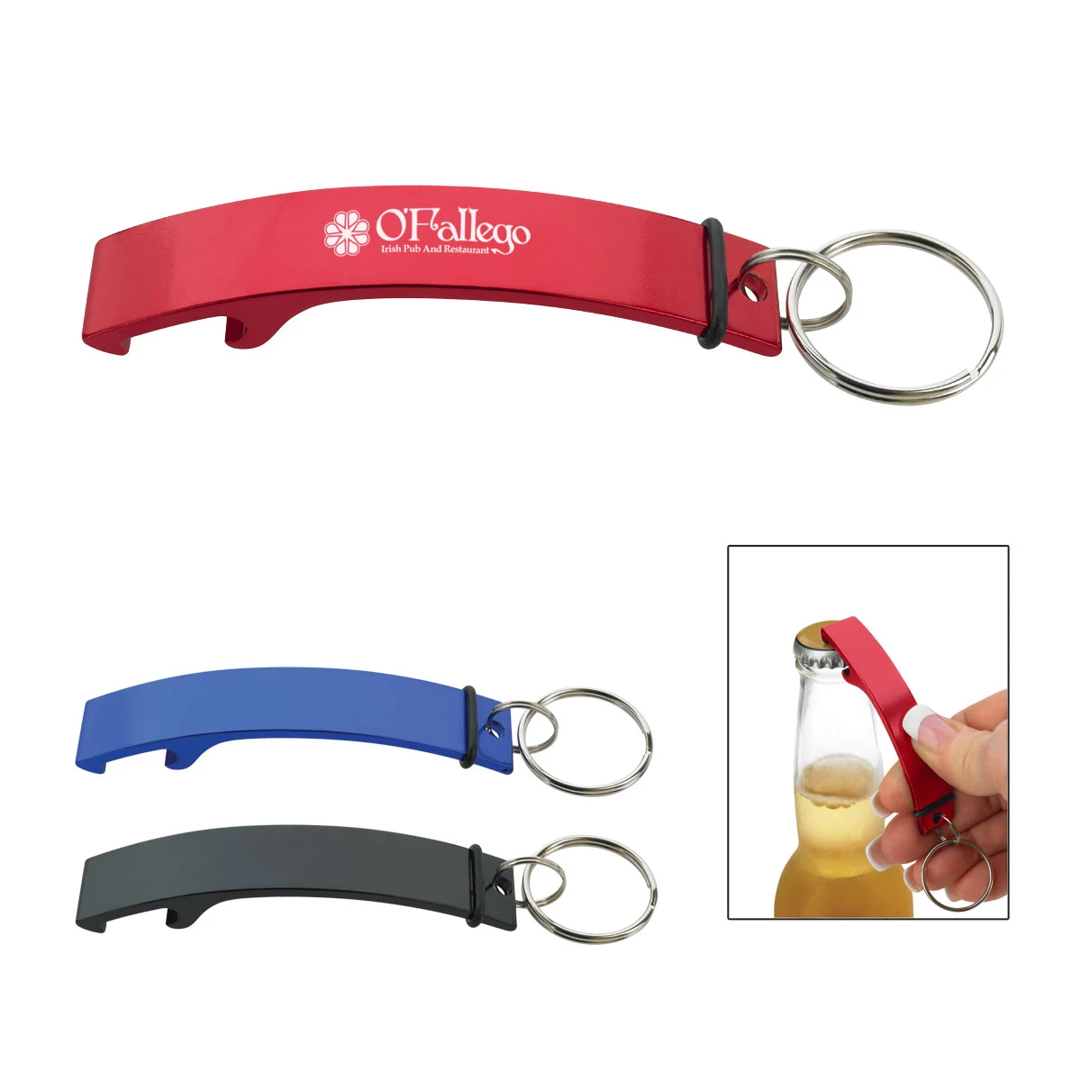 Curve Aluminum Bottle Opener 1