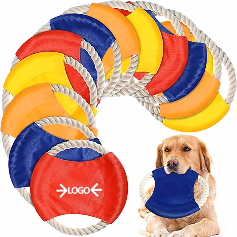 Flying Disc Dog Rope Toy MOQ 50 PCS