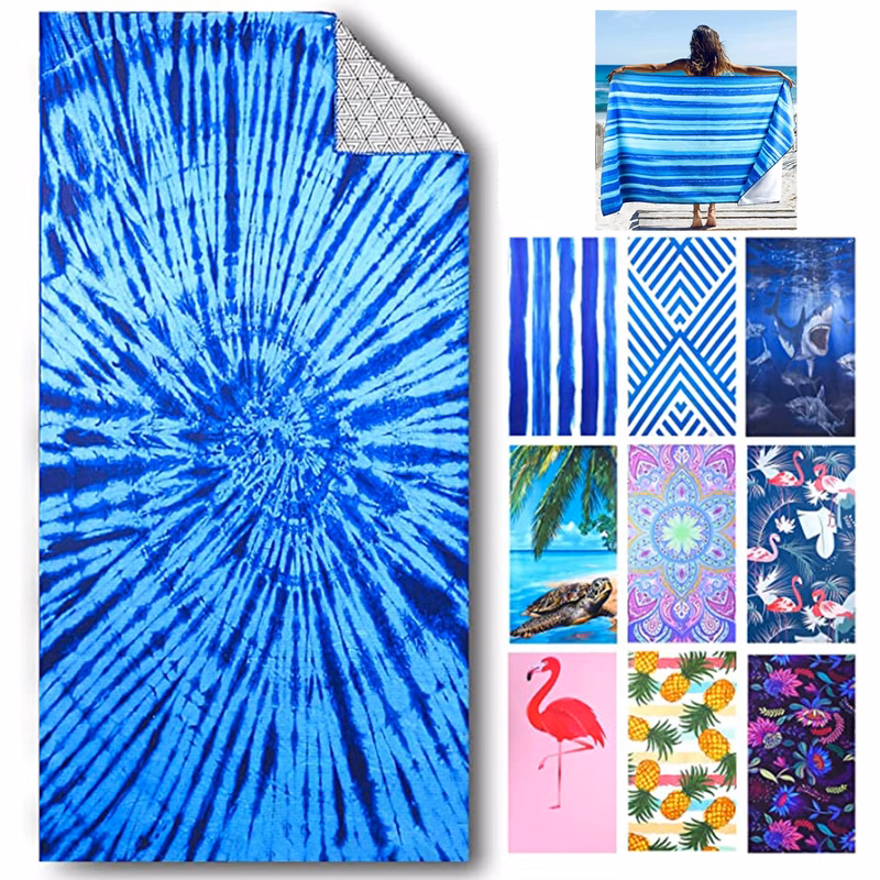 Micro Fiber Full Color Beach Sun Protection Towel