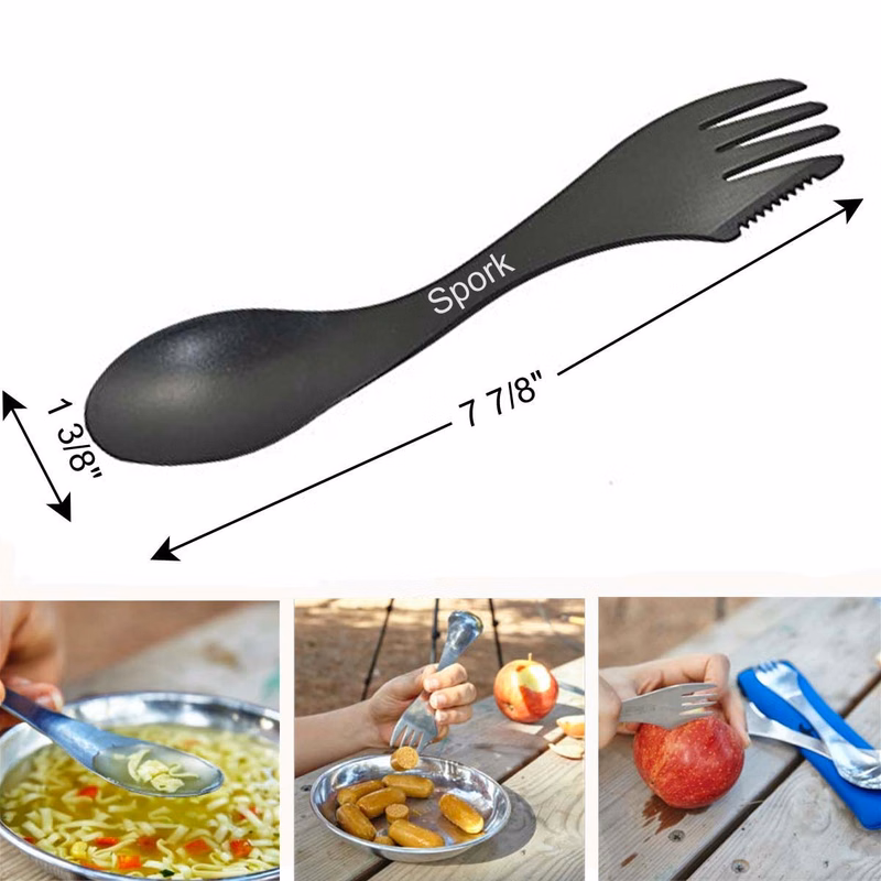 3 In 1 Stainless Steel Camping Spork