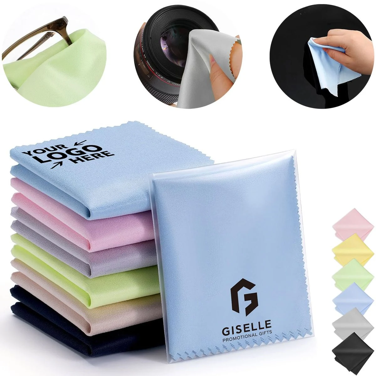 Custom Premium Microfiber Glasses and Screen Cleaning Cloth 1