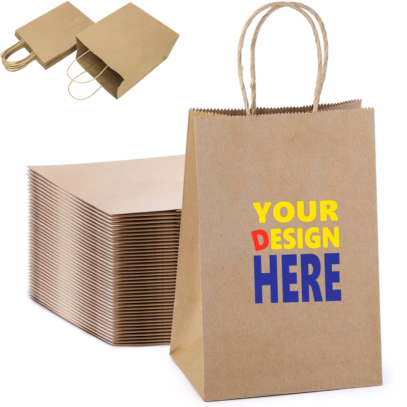 Karft Brown Paper Bags with Handles