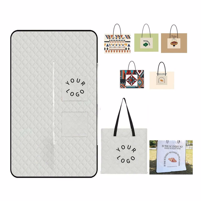Thickened Oxford Picnic Tote Bag with Folding Design