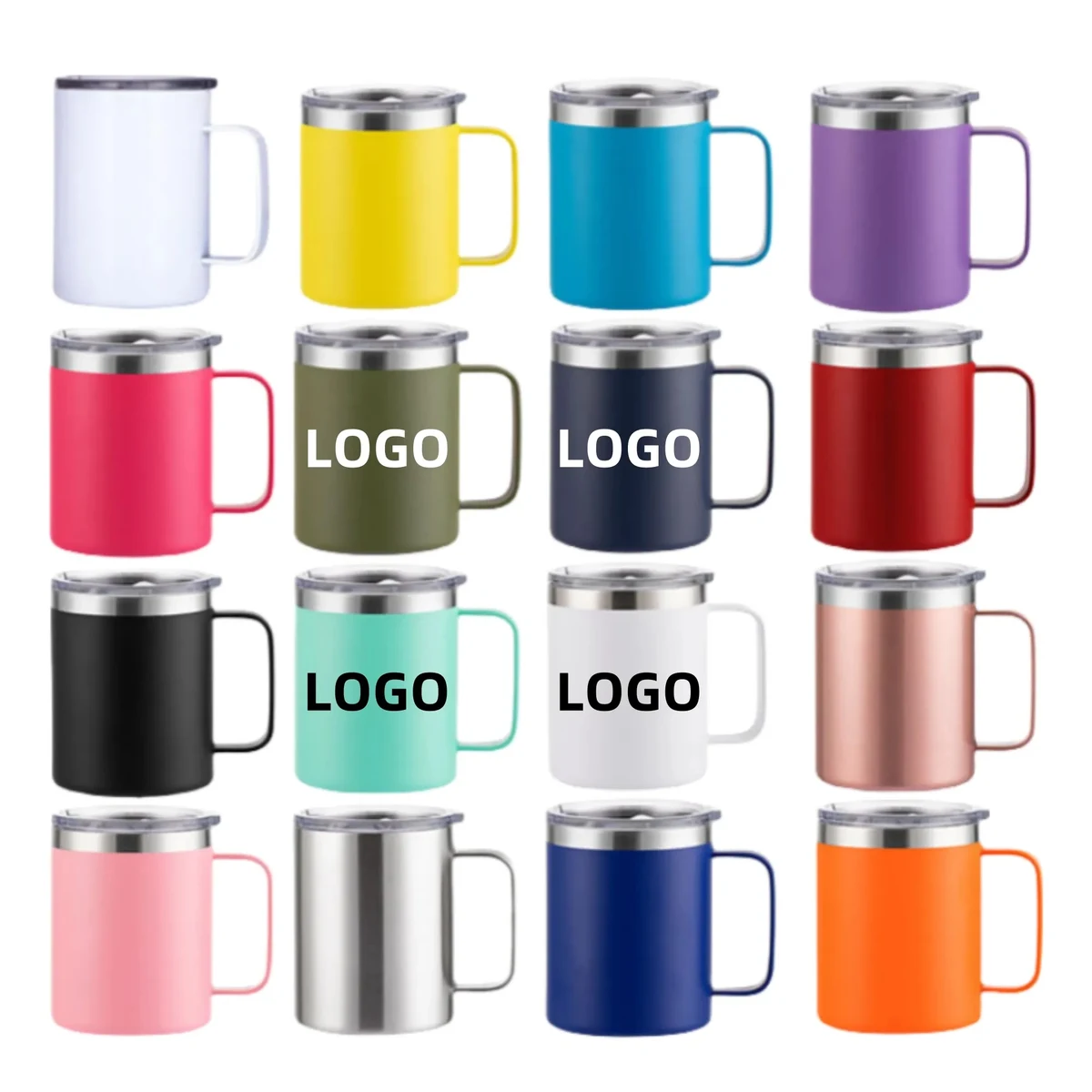 12oz Stainless Steel Portable Handle Mug 1