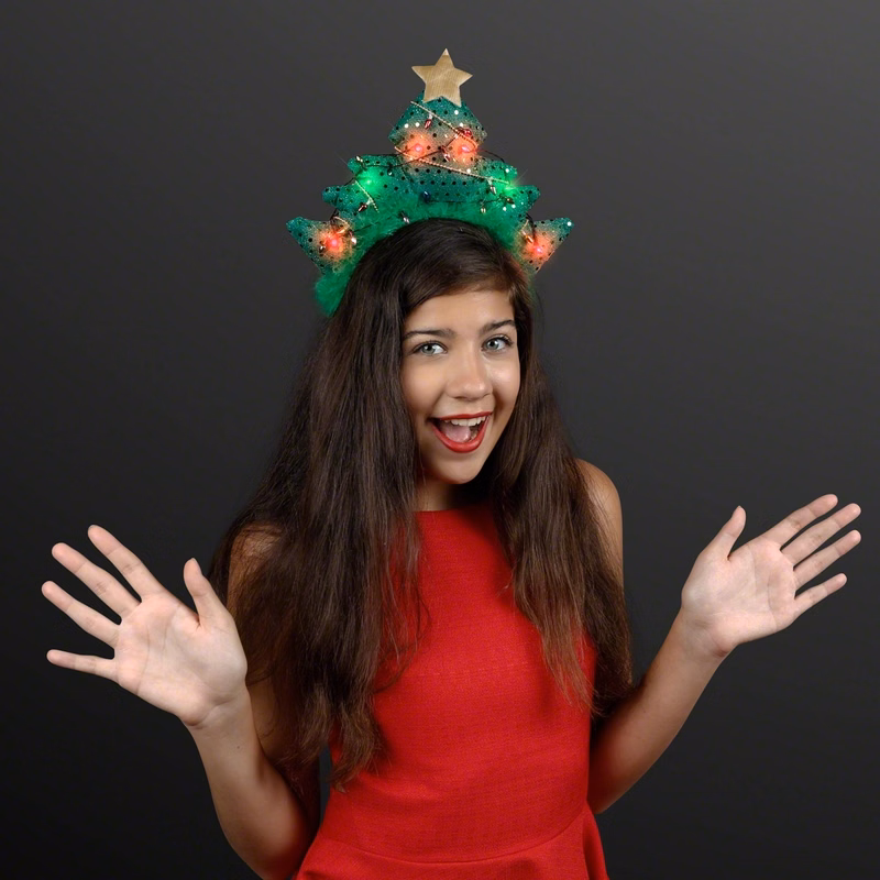 LED Sparkling Christmas Tree Headband