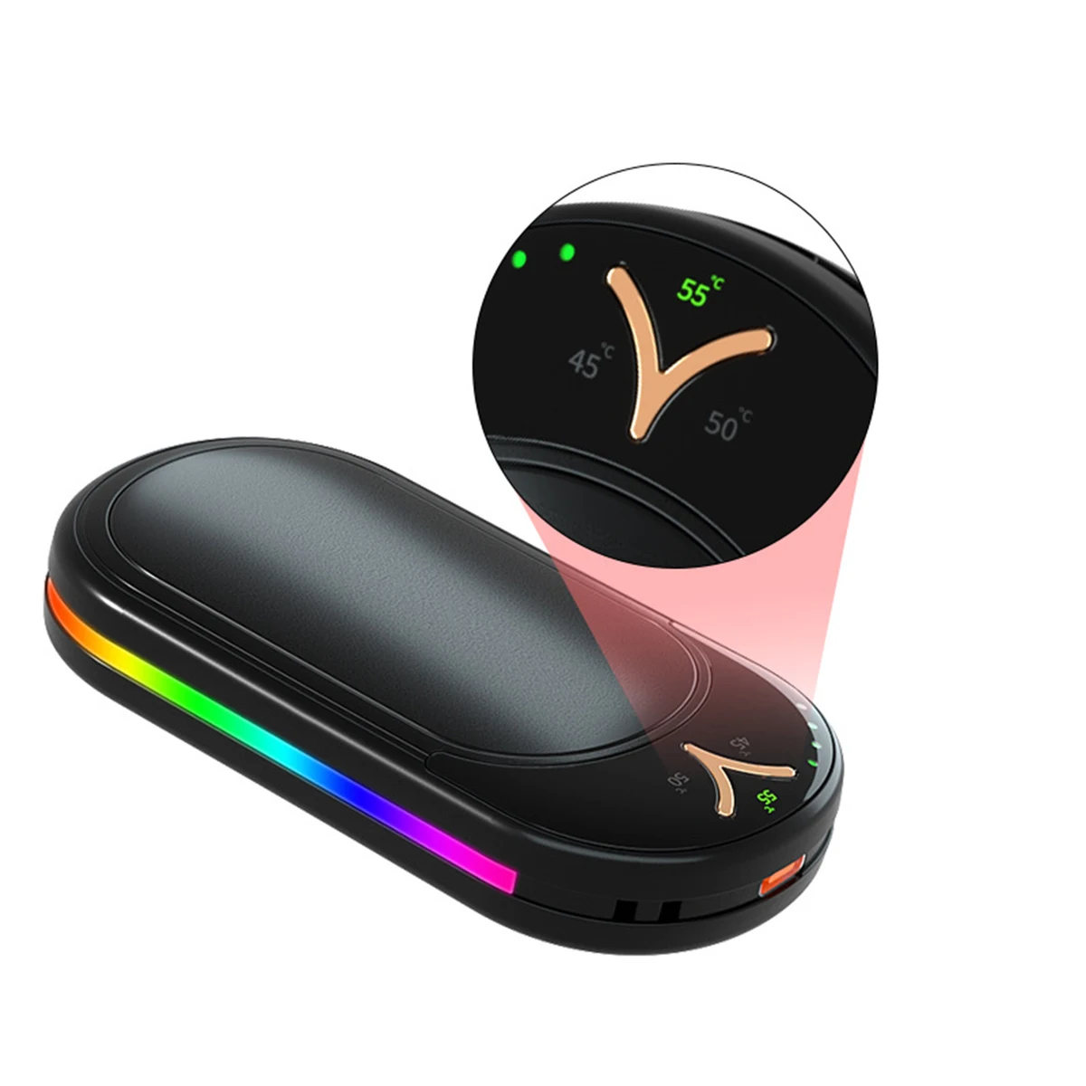 Ultra-thin Colorful Light Hand Warmer 1
