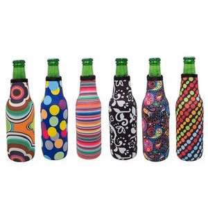300Ml Neoprene Beer Bottle Holder With Zipper