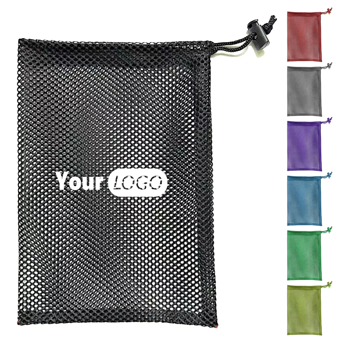 Polyester Durable Mesh Drawstring Golf Bag For Convenient Organization 1