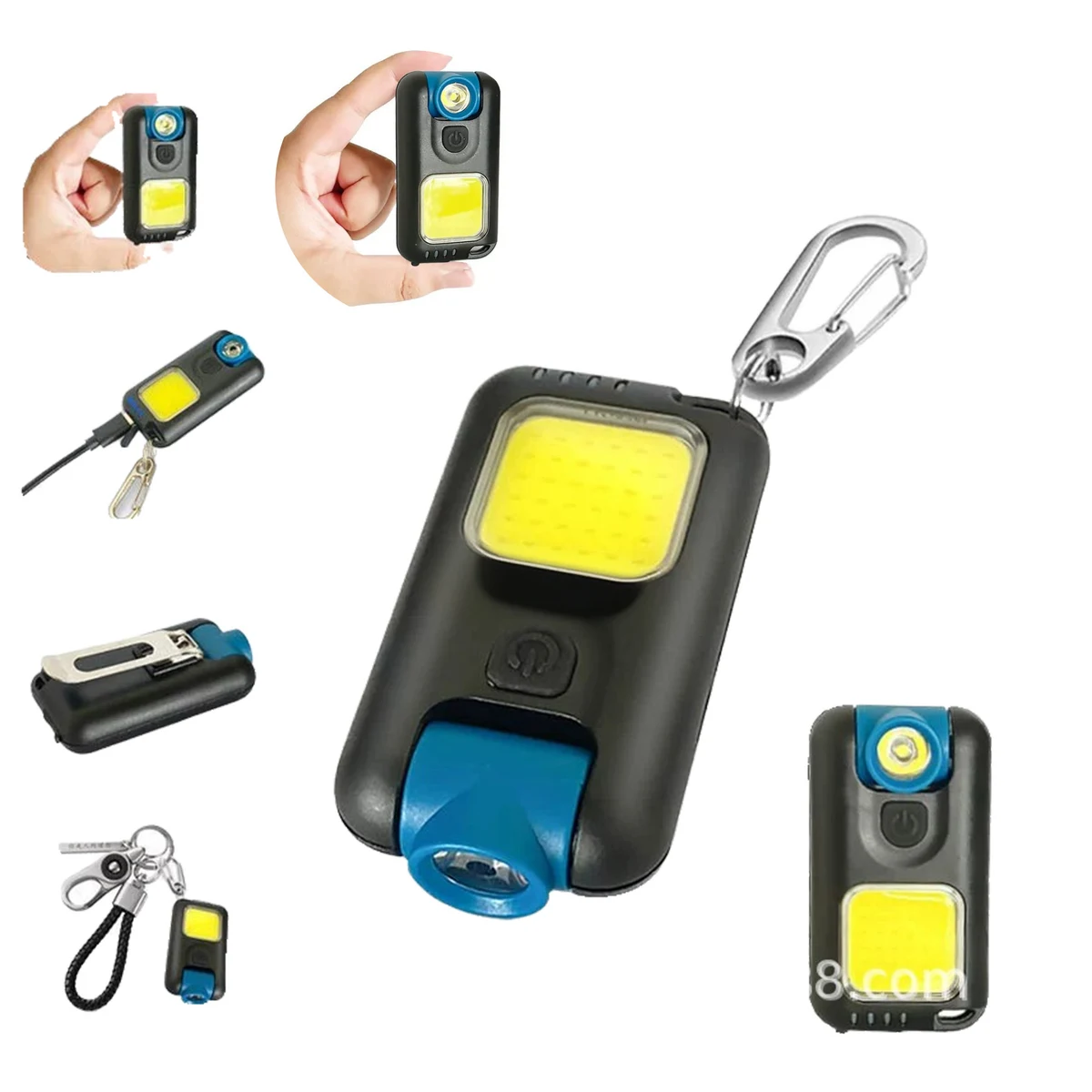 MOQ 50 USB Rechargeable Hat Clip Light Aluminum LED Headlamp 1