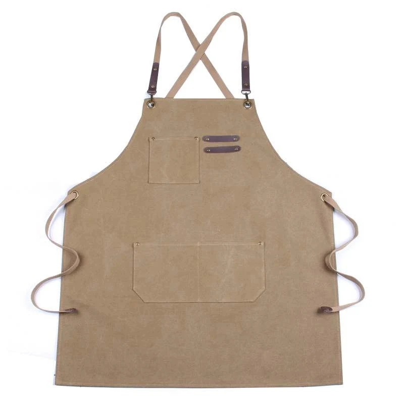 Kitchen Style Washed Canvas Apron 1