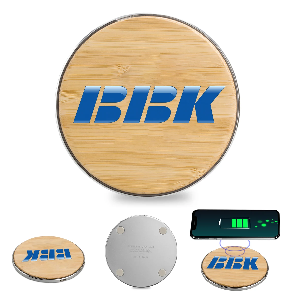 15W Qi Wireless Charger - Bamboo 1