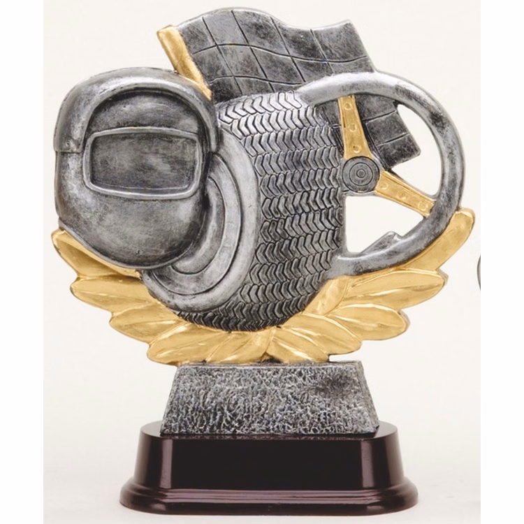 8" Tall Racing Stand Figure Award