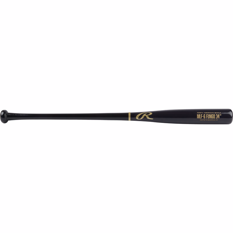 Rawlings | MAPLE FUNGO Training Bat | Baseball/Softball | 34â?� | Infield | Black/Natural