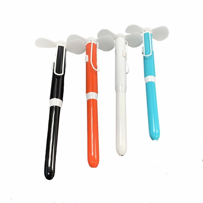 Handheld Mini Fan With Ballpoint Pen