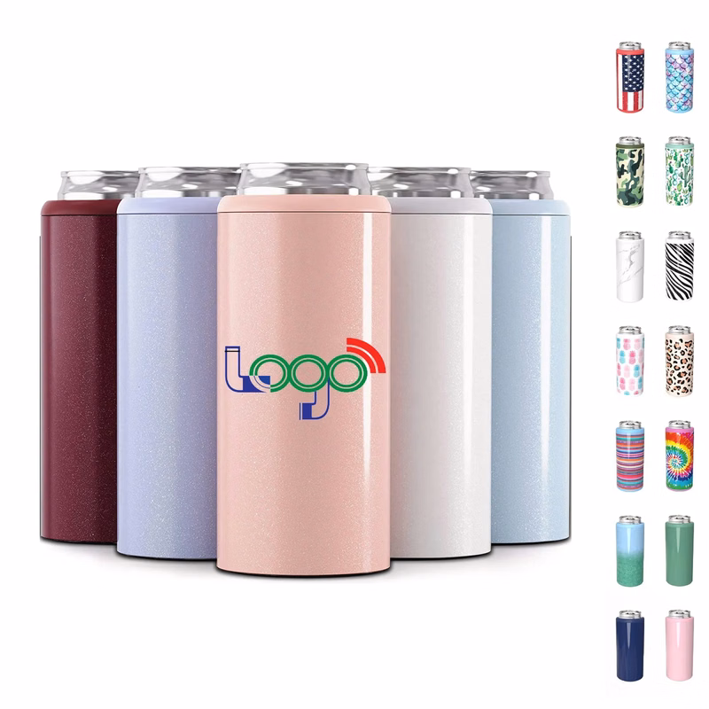 MOQ 20 PCS 304 Stainless Steel 12oz Can Cooler For Beer Soda