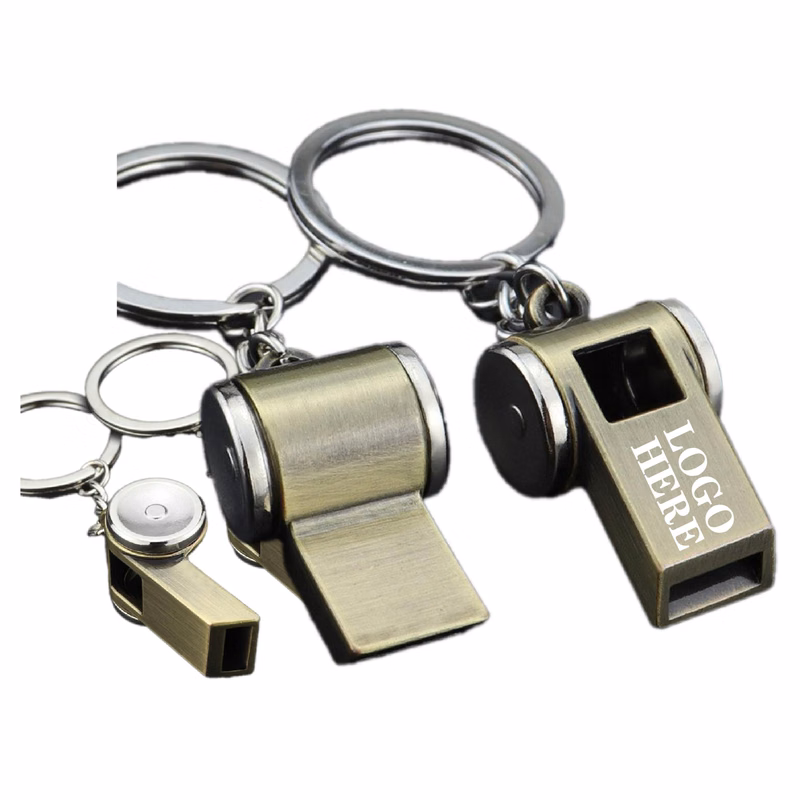 Metal Sound Whistle Keychain