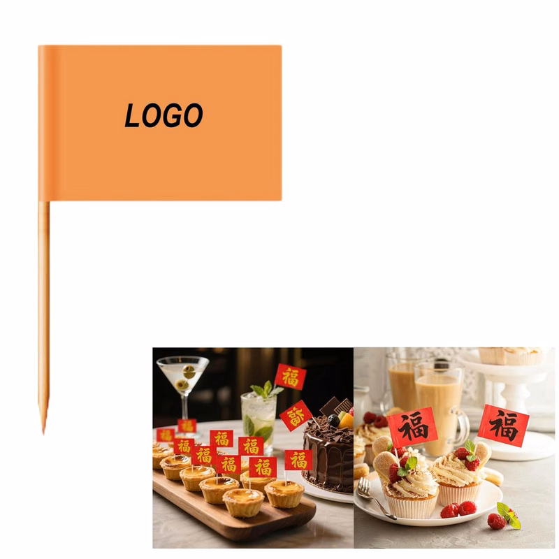 Custom Toothpick Flags Two Side