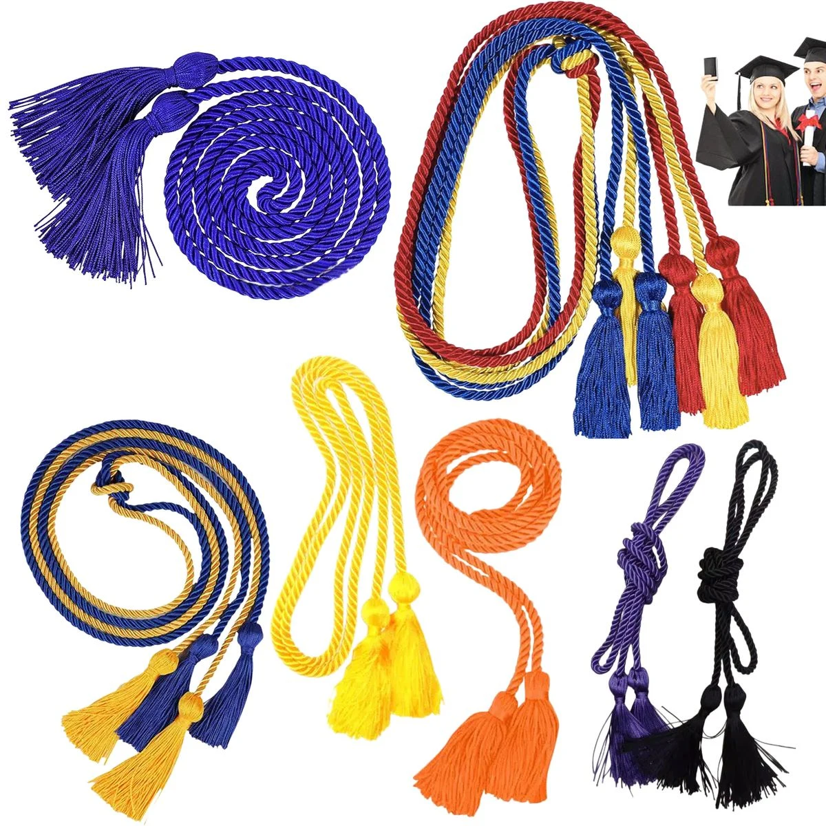 Graduation Honor Cord with Tassels 1