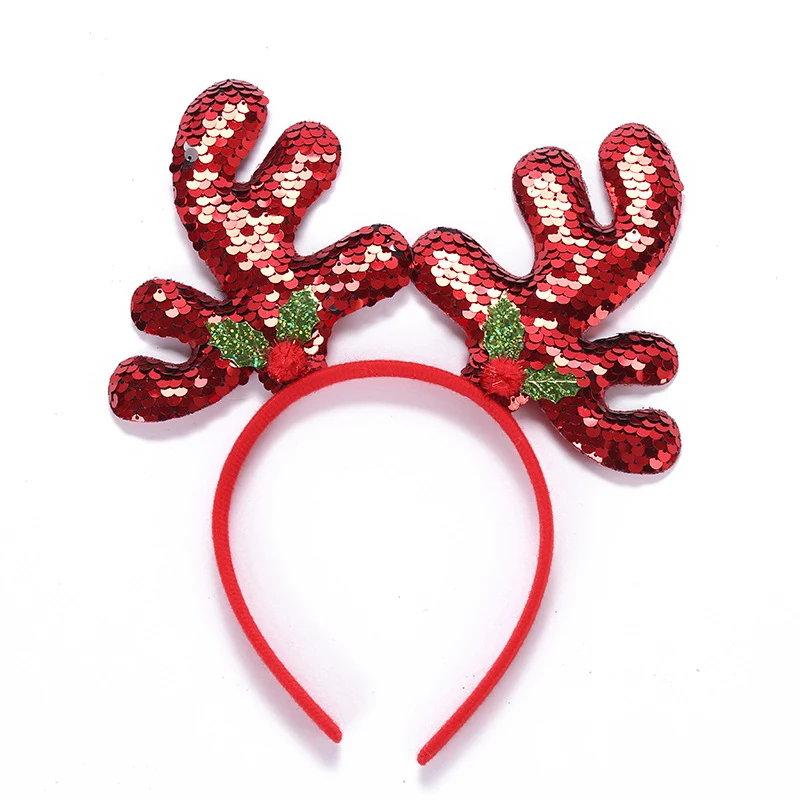 Wholesale Performance Decoration Props Sweet And Cute Elk Birthday Headband Christmas Headband With 1