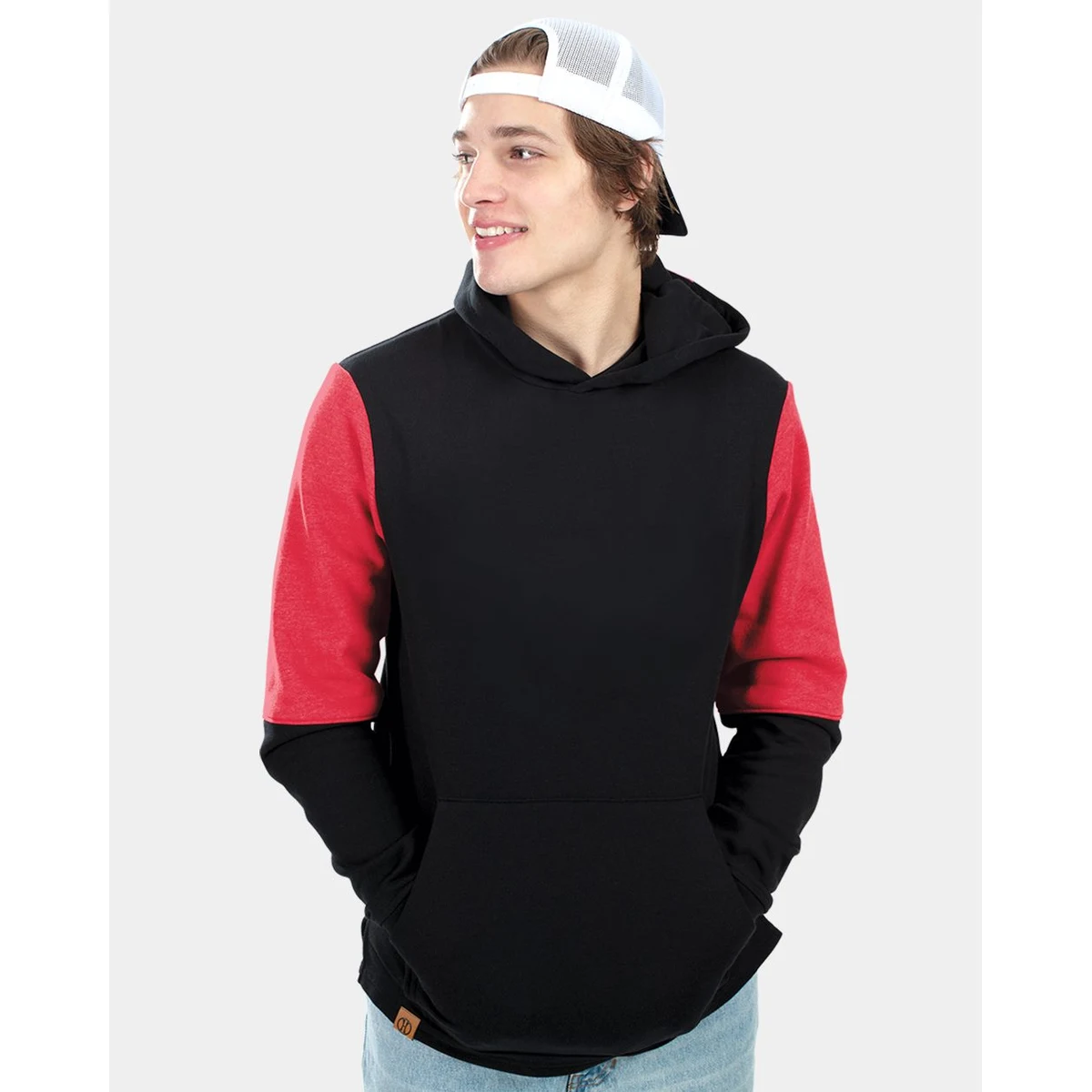 Youth All-American Team Fleece Colorblocked Hooded Sweatshirt - 222681 1
