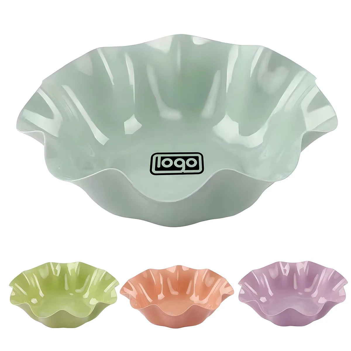 Lotus Leaf Shaped Plastic Fruit Dish 1