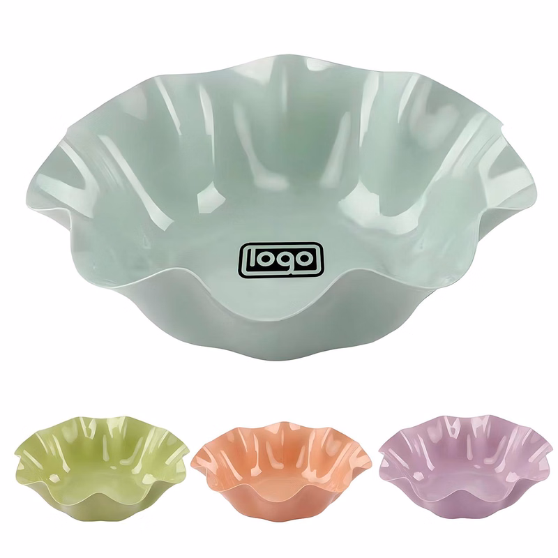 Lotus Leaf Shaped Plastic Fruit Dish