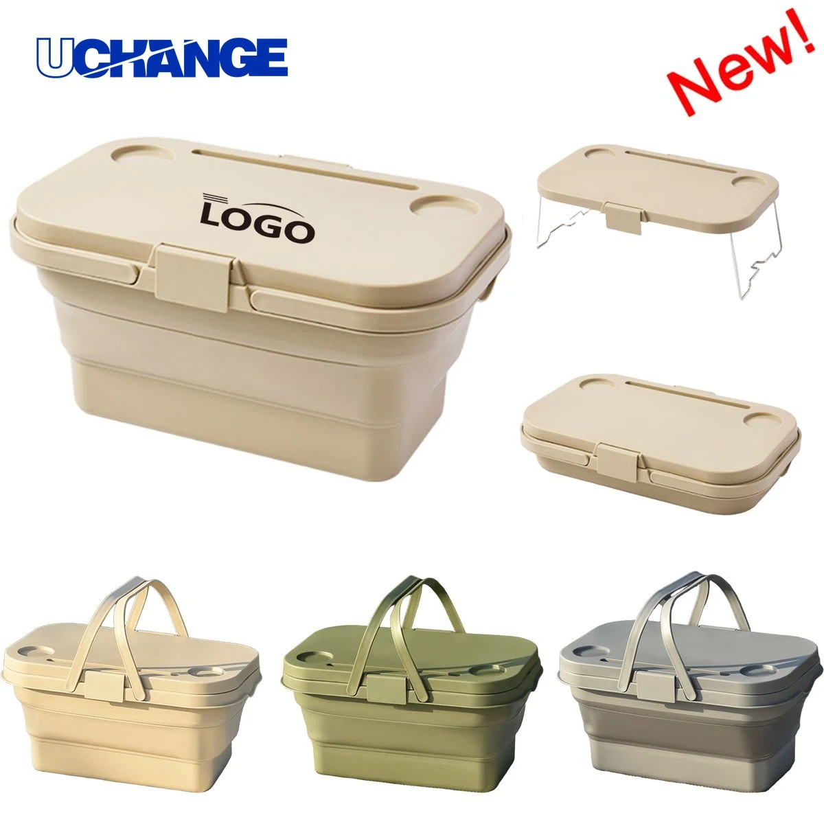 Collapsible Outdoor Picnic Basket Eighteen Liter 1