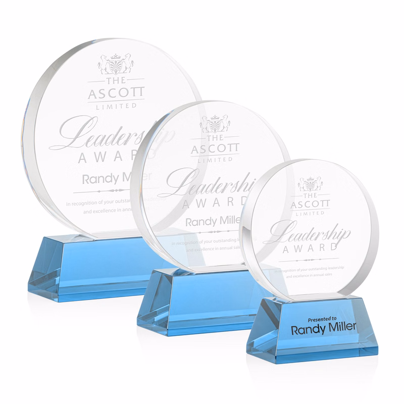 Glenwood Award on Base - Sky Blue