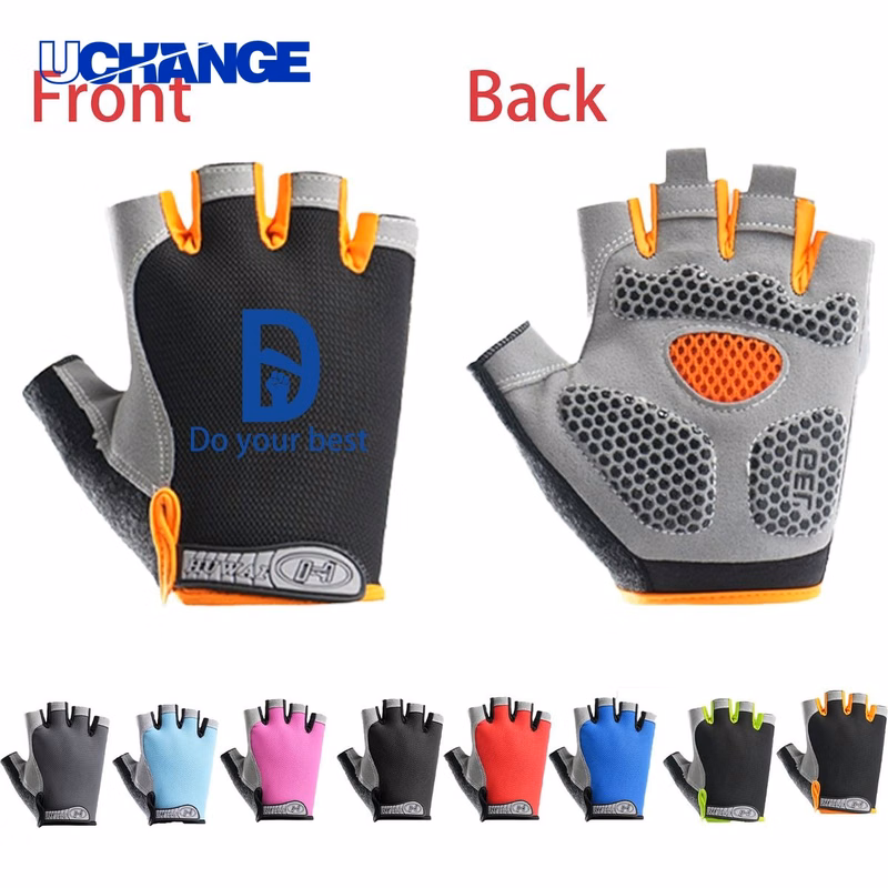 Breathable Snug Fit Sports Protective Fingerless Gloves for Training