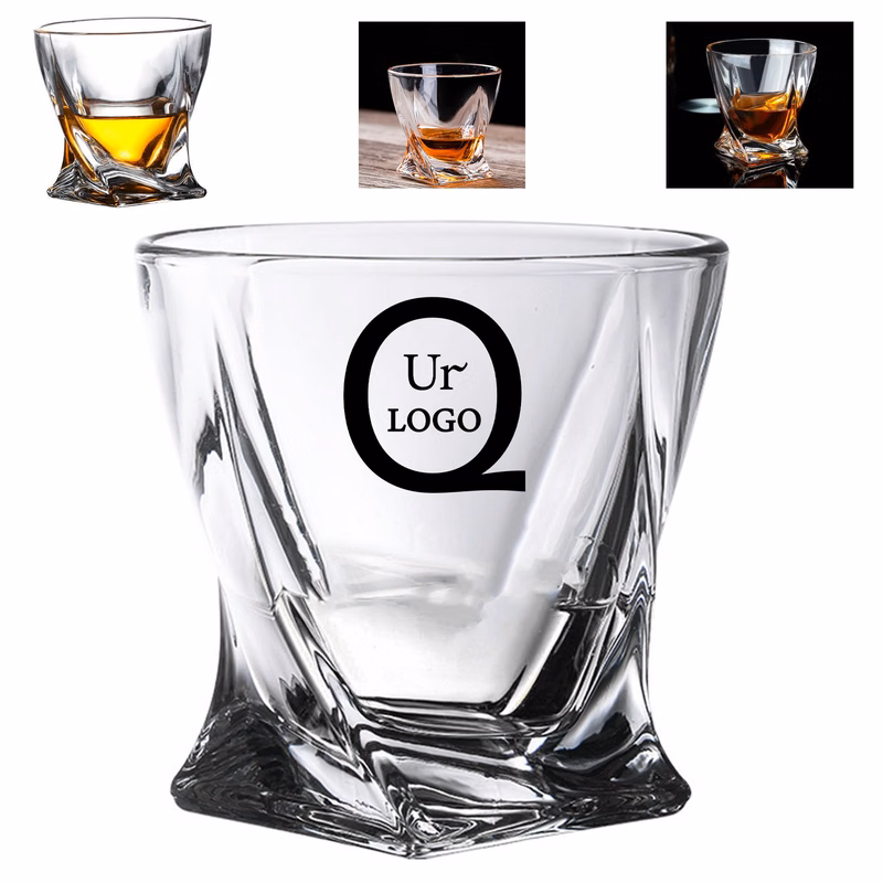10Oz Twisted Style Whiskey Glass