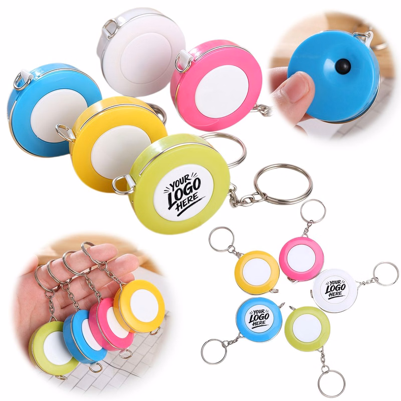 Retractable Tape Measure Keychain Soft Measuring Ruler
