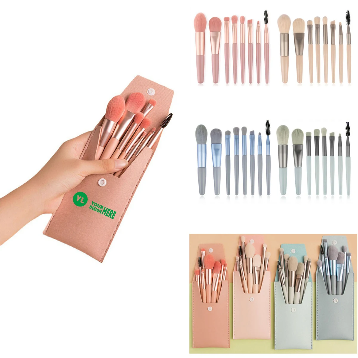 8 PCS Travel Make Up Brush Kit 1