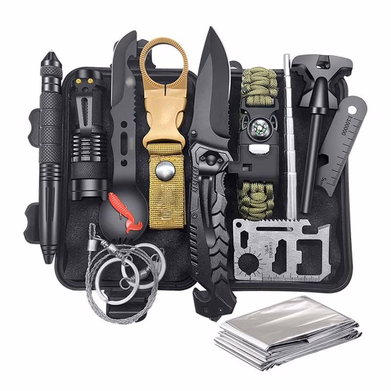 11 PC Multifunctional Survival Kit