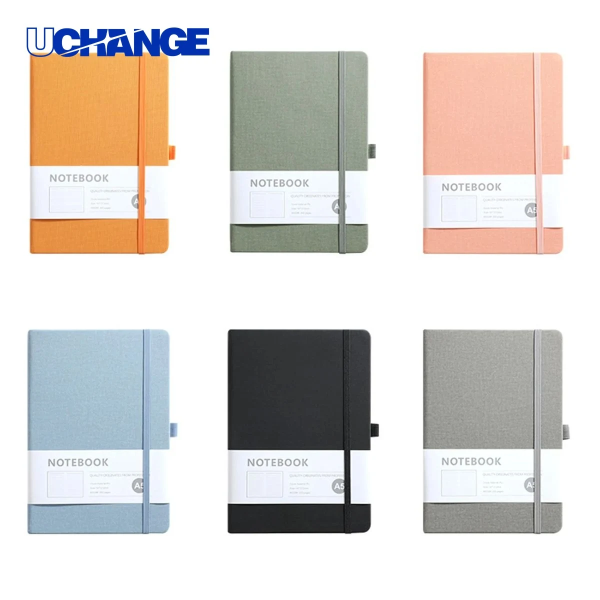 PU Leather Journal Book Notebook with Pen Loop 1