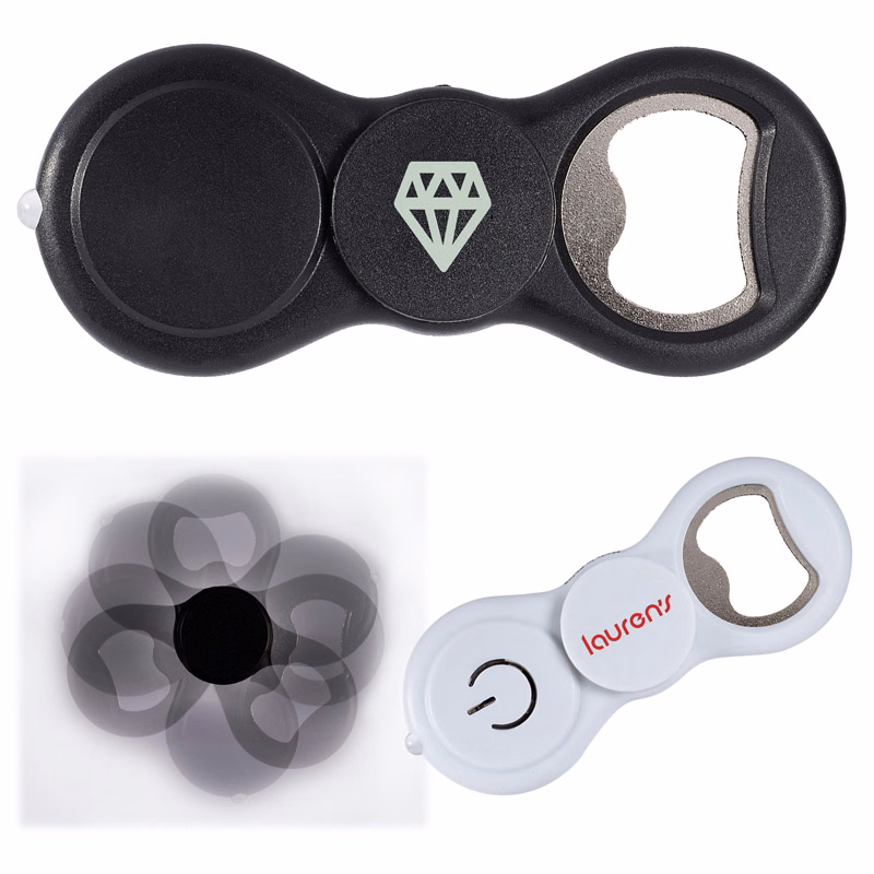 Spinner Bottle Opener with LED Light