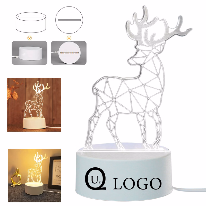 Reindeer Series Acrylic Led Nightlight