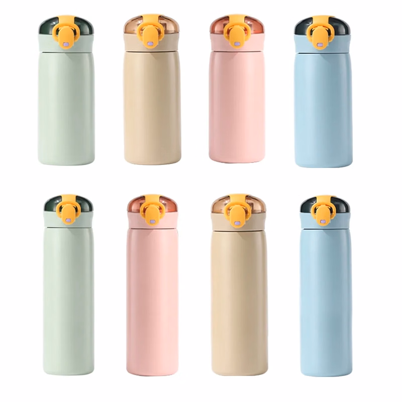Kids Stainless Steel Insulated Water Bottle with Straw