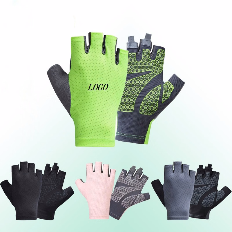 Summer Sport Ice Silk Half Finger Glove