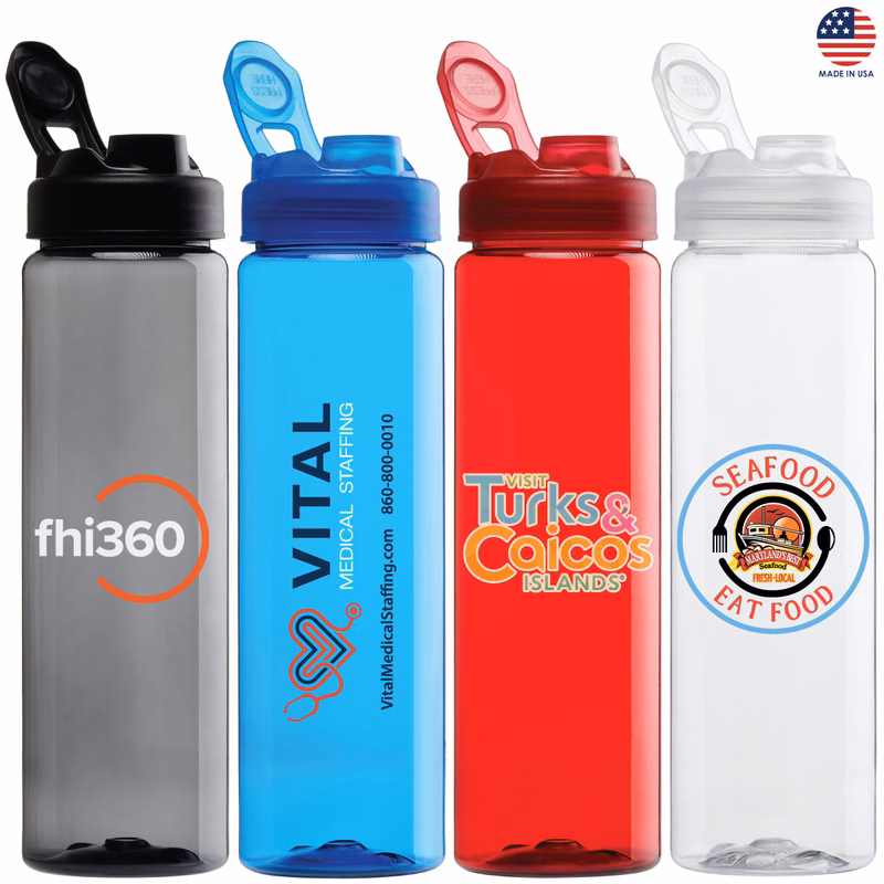 Malibu 25 oz. PET Bottle w/Flip Lid