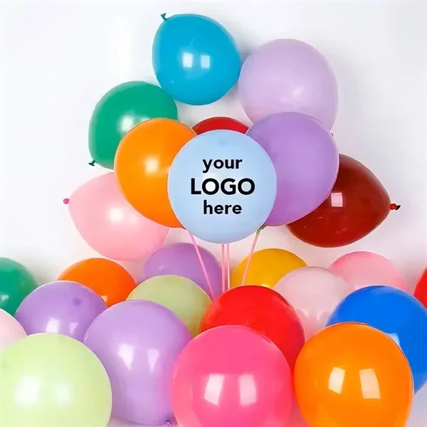 Custom 12 Inch Natural Latex Balloons with Full Color Print — Party Event Decoration 1