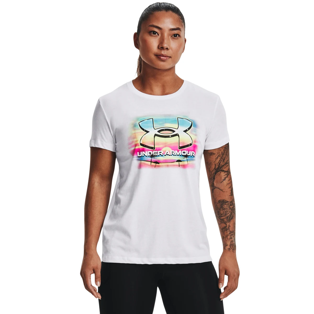 Women's UA Summer Vibes Big Logo Short Sleeve 1