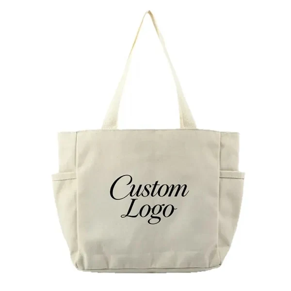 Personalized Tote Bag With Logo for Work, School and Travel, custom tote bag with logo imprint 1