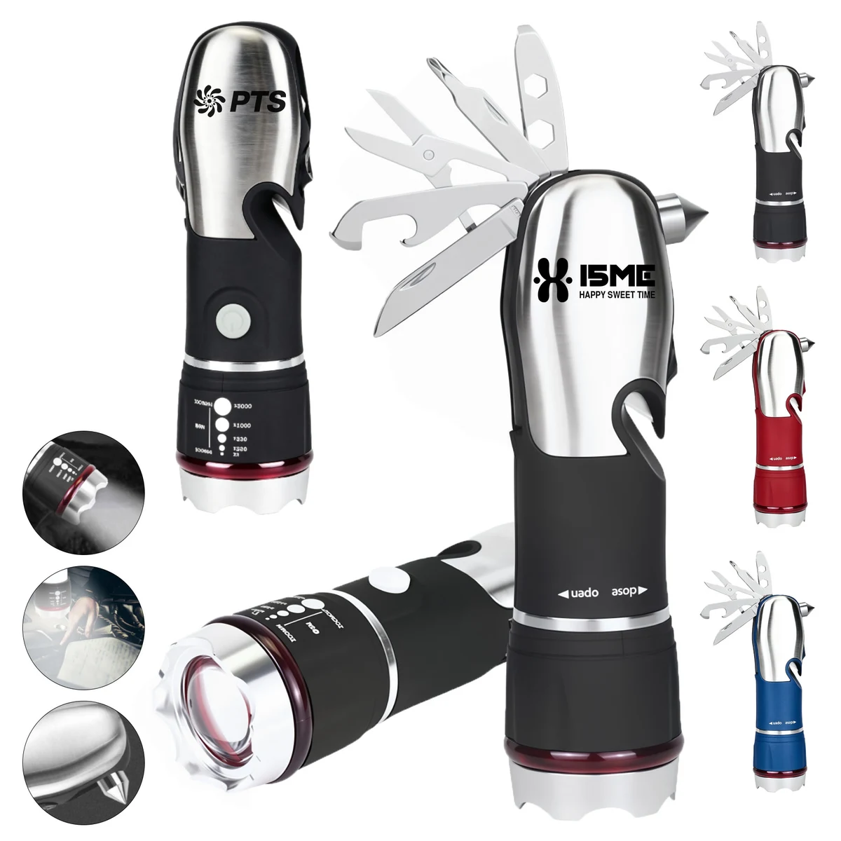 Multifunctional Flashlight With Combined Tools 1