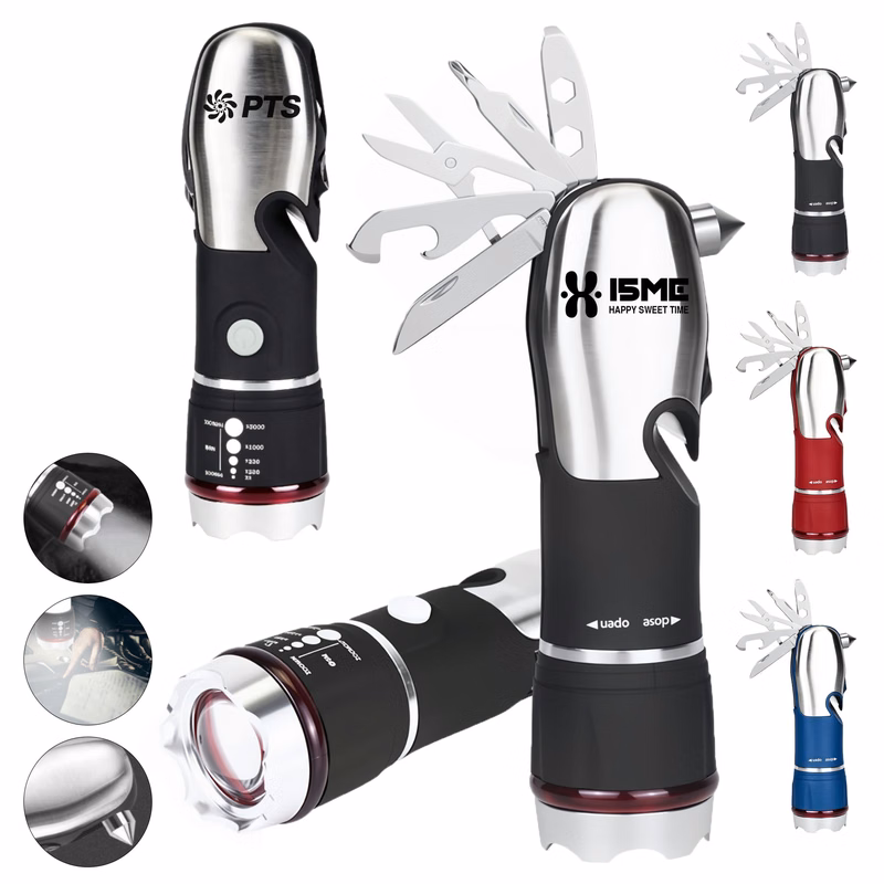 Multifunctional Flashlight With Combined Tools