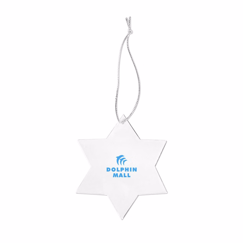 Acrylic Style Star of David Ornament