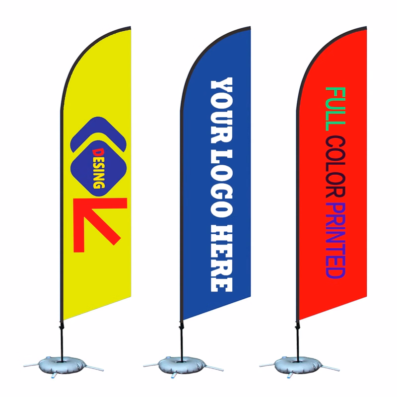 11' Premium Single Sided Feather Flag Kit Full Color