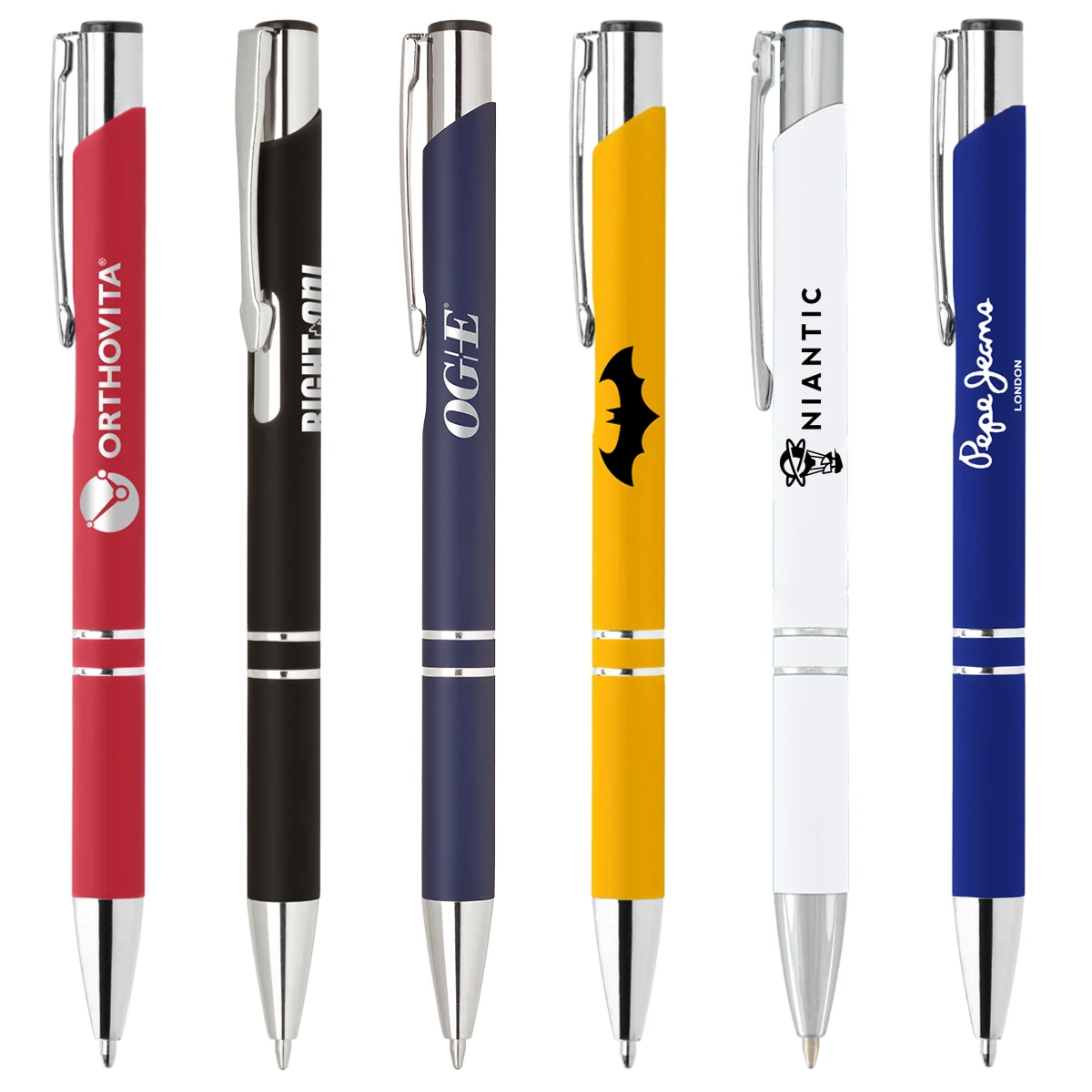 Knight-101 Soft Touch Pens with Chrome Trim 1