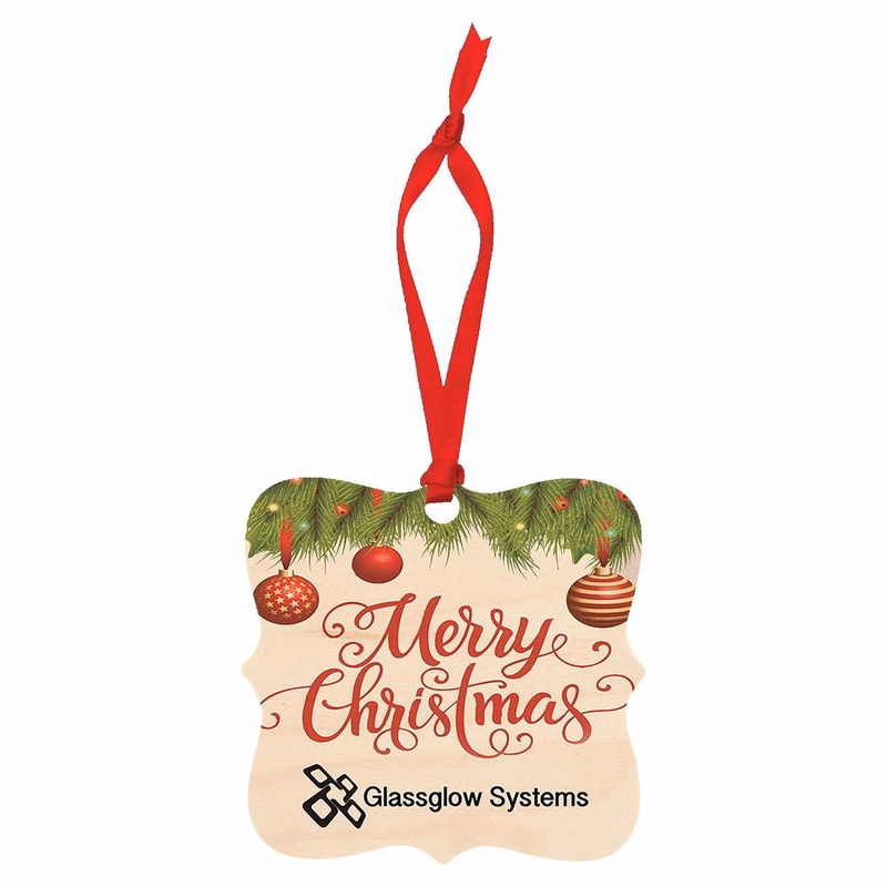 3" x 3" Prague Matte Maple Unisub Sublimatable Ornament