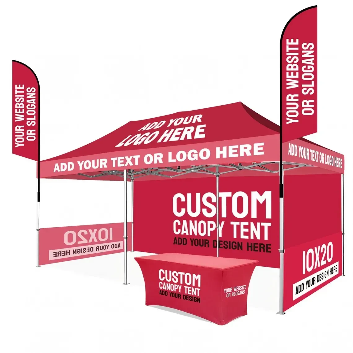 10'x20' Custom Tent Packages with Sublimation 1